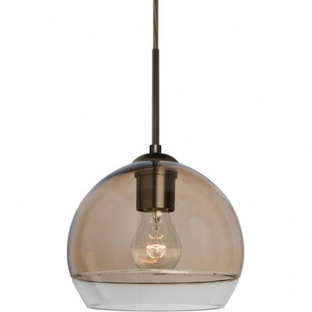 Besa Lighting - Ally 8 - 1 Light Cord Pendant-Bronze Finish-Smoke/Clear Glass