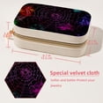 thumbnail image 5 of Halloween Spider Web Velvet Portable Storage Box with Removable Compartment, Gift: Jewelry Stand, Display Case, Necklace Holder, 5 of 7