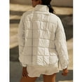 thumbnail image 4 of PUWEI Women's Oversized Lightweight Puffer Jacket Coat Warm Full Zip Long Sleeve Down Coat, 4 of 7