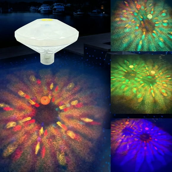 Swimming Pool Lights Floating Pool Lights Underwater Lights Pool Accessories with 7 Modes for Disco Pool Party Or Pond Décor