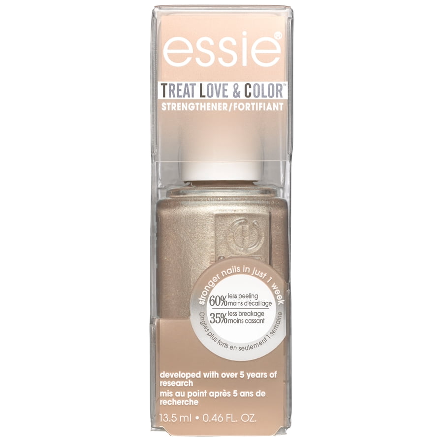 essie treat love & color metallics nail polish & strengthener, glow the distance, 0.46 fl. oz