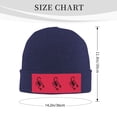thumbnail image 4 of Scorpion Pattern Beanie Hat Knit Hat Skull Cap for Men Women Winter Hat Navy Blue, 4 of 6