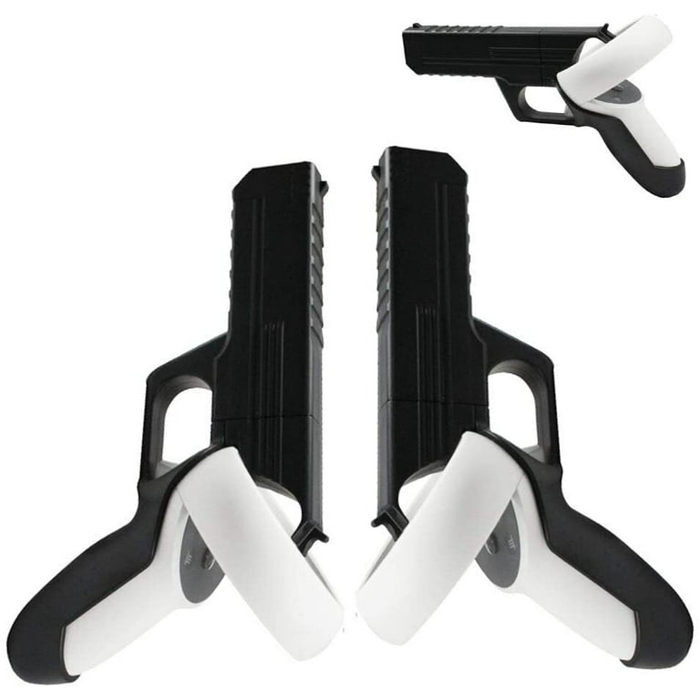 Pistol Grip for Oculus Quest 2 Controllers VR, Oculus Gun Stock Accessories, Enhanced Shooting Gaming Experience, Best Gunstock, Compatible For Pistol Whip Operation (Black) - Walmart.com