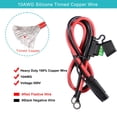 thumbnail image 3 of SPARKING Paquete de 5 cables SAE a terminal de anillo O de 0.6 m 10AWG, 3 of 8