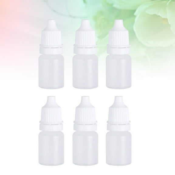BRIGHTFUFU White Plastic Dropper Bottles for Eye Pieces 5ml Each Sealed Perfect for Storing