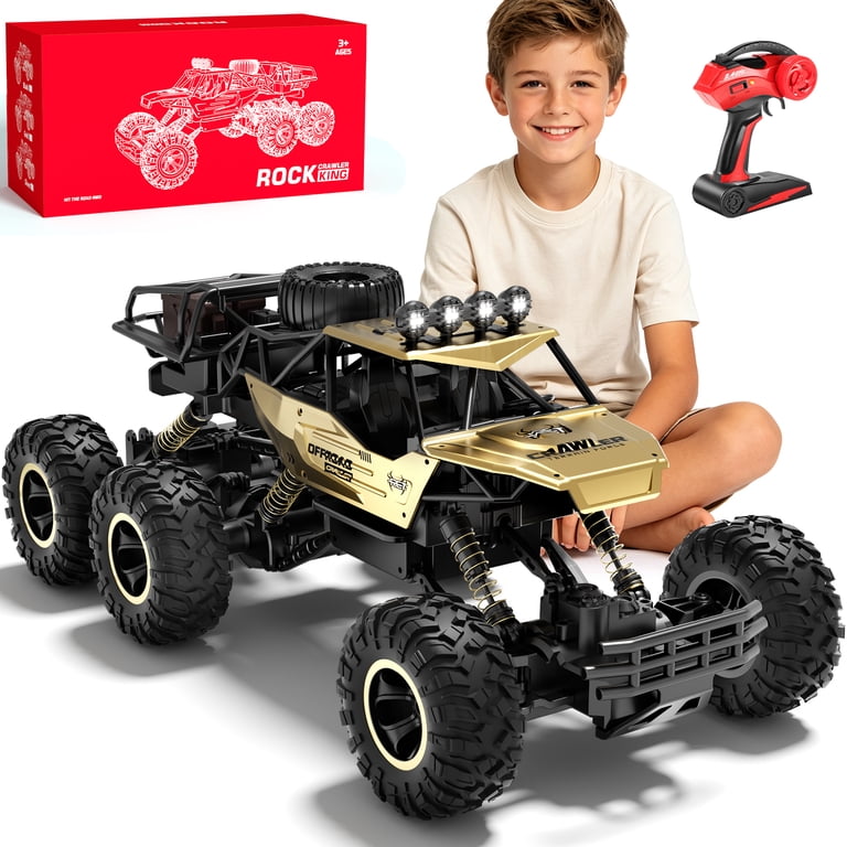 BKAXH 1:10 Remote Control Rock Crawler Truck with LED Lights photo 6