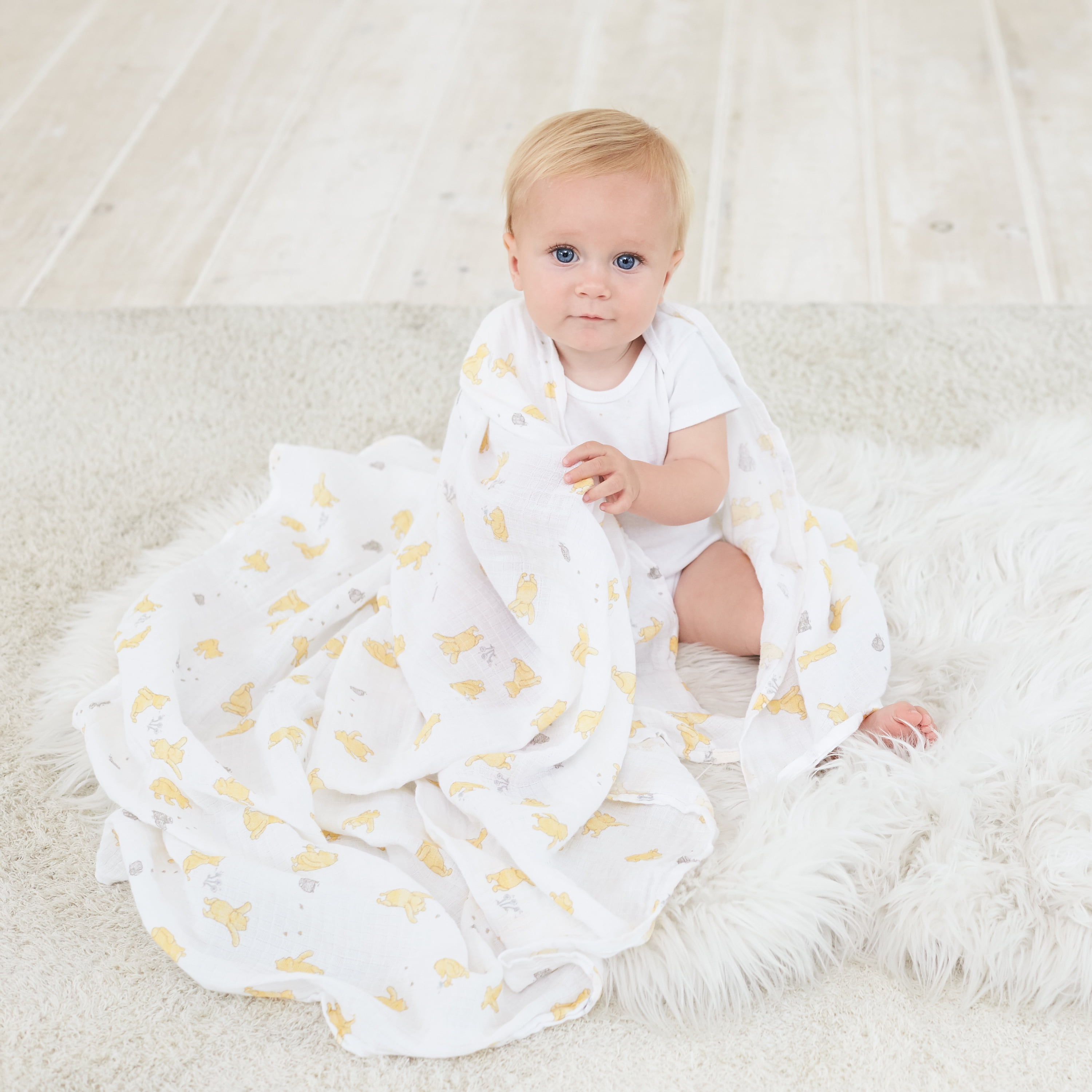 Winnie the pooh muslin cheap blanket