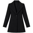 thumbnail image 7 of Afelkas Women Winter Peacoat Single Breasted Notched Lapel Tailored Fit and Flare Wool Blend Coat with Pockets, 7 of 7