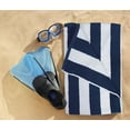 thumbnail image 5 of Utopia Towels Pack of 4 Cabana Beach Towels, Oversized 30 x 60 Inches Cotton Beach Towel Set, Smooth Ring Spun Texture for Pool and Swim Days, Modern Striped Design Bath Towels, Navy, 5 of 7
