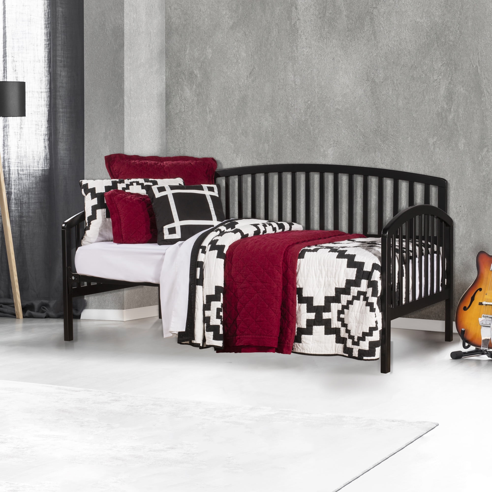 Hillsdale Furniture Carolina Wood Twin Daybed, Rubbed Black