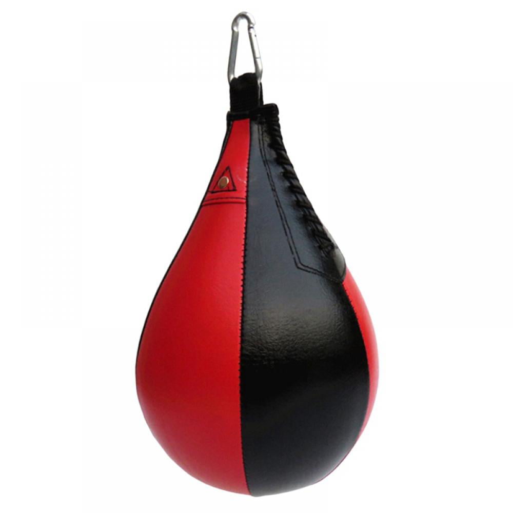 Adults Inflatable Punching Ball Pear Boxing Bag Reflex Speed Muay Thai Training 