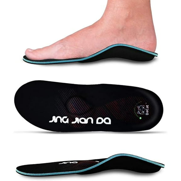 USBSO Severe Flat Feet Arch Support Insoles- Firm Arch Supports Orthotics Inserts Relieve Plantar Fasciitis, Over Pronation, Fallen Arch, Metatarsalgia, Foot Pain - Shoe Insoles for Men and Women