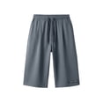 thumbnail image 3 of Men's Long Athletic Shorts 13'' Quick Dry Workout Running Capri Pants Loose Fit Lightweight Sports Gym Basketball Shorts with Pockets Dark Gray, 3 of 3