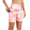 thumbnail image 3 of ID Ideology Womens Floating Petals 7 Inch Bike Shorts Petal Berry Ice M, 3 of 3