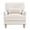 Ivory White, variant on Carolayne Upholstered Accent Chair Comfy Armchair with Pillows for Living Room, Bedroom, Warm Linen