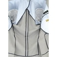 thumbnail image 7 of Mens Side Vent 2-piece Silver Gray Cotton Trim Fit Suit DTI, 7 of 7