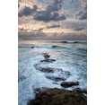 thumbnail image 2 of Collins, Ann 17x24 White Modern Wood Framed Museum Art Print Titled - USA-California-La Jolla Ocean waves and rocks at dusk, 2 of 4