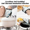 thumbnail image 3 of scarf bear Oven Mitts Heat Resistant, Soft Lining Silicone Mini Oven Mitts with HangingLoop, Kitchen Oven Gloves Heat Resistant 500℉ for Baking Cooking Microwave, 3 of 7