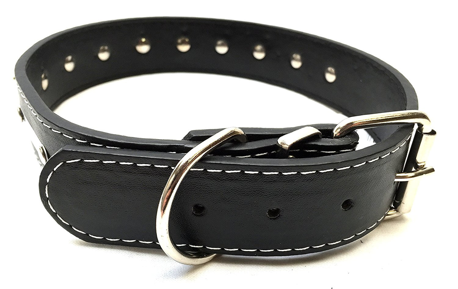 Premium Black Spiked Nylon Dog Collar 20 Inch - For Large & Medium Sized Pets - Walmart.com