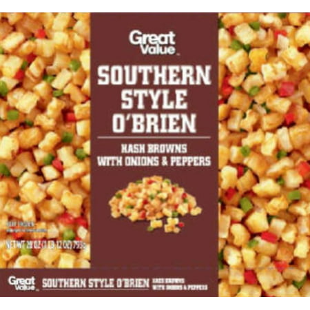 28 OZ GREAT VALUE™ Southern Style O'Brien Hash Browns with Onions & (Best Frozen Breakfast Potatoes)
