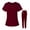 Wine, variant on Runquan Nursing Scrubs Set Nurses Day Gift Nursing Uniforms Set for Massaging Doctor M