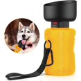 thumbnail image 1 of Botella de agua portátil para mascotas de 1 pieza para viajes, 500 ml, sin Bpa, caminatas, viajes y caminatas, con 1 lazo para colgar, Banban amarillo XianweiShao 8390606424242, 1 of 1