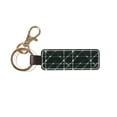 thumbnail image 3 of Keychain 6×3.1×1inpu Leather With Delicate Touch And Strong Recognition Is Used For Daily Travel, Work And Picnic Green Buffalo Plaid Check Tartan Scotland_2, 3 of 8