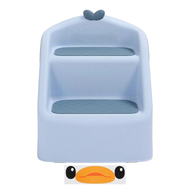 3 In 1 Toilet Potty Training Stool Slip Proof Folding 2 Step Sink Toilet Stool for Baby Bathroom Blue