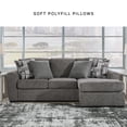 thumbnail image 4 of Signature Design by Ashley Gardiner Pewter Sofa Chaise, 4 of 20