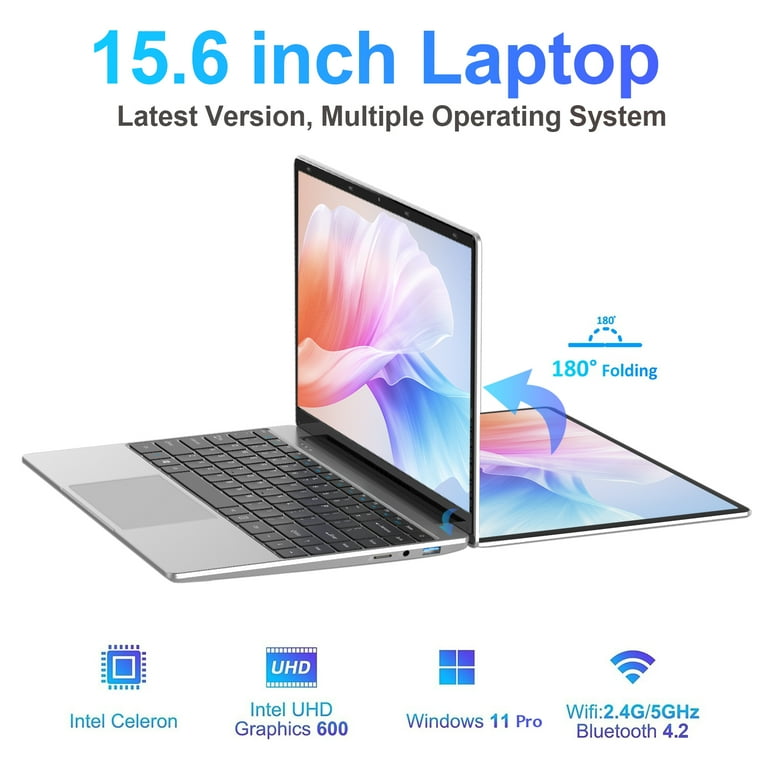 Temlicolo 14.1in Laptop, Windows 11 Pro, 8GB DDR4, 256GB SSD