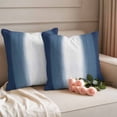 thumbnail image 3 of Outdoor Waterproof Pillow Covers Modern Blue White Gradient Decorative Throw Pillow Protectors,Pillowcase Cushion Cases for Patio Sofa Garden Couch,16x16in,Pack of 2, 3 of 14