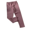 thumbnail image 3 of Esaierr Toddler Boys Girls Solid Color Pants Bottoms for Kids Casual Cotton Leggings Versatile Sweat Pants Stretch Fall Trousers 0-10T, 3 of 8