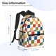 thumbnail image 2 of Disketp Floral Checkerboard Mochila Ligera Clásica con Múltiples Bolsillos, Mochila Casual para Hombre y Mujer, Ideal para Escuela, Trabajo y Viajes, 2 of 6