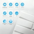 thumbnail image 3 of Art3d Decorative 3D PVC Wall Panel for Interior Décor, 12-Pack 19.7 x 19.7 in. White, 3 of 8
