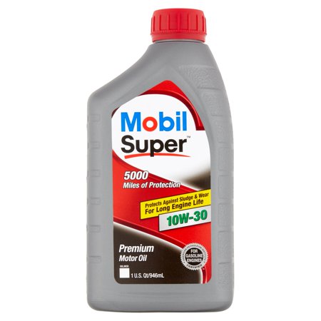 Mobil Super 10W-30 Conventional Motor Oil, 1 qt. - Walmart.com