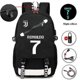 thumbnail image 1 of 2026 Luminous Ronaldo Usb Backpack School Bag For Boys Teenage Football Back Pack Men Large Capacity Teen Bagpack, 1 of 4