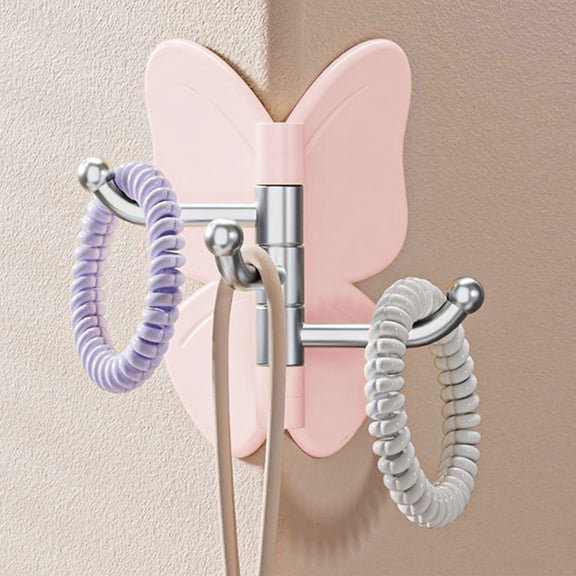 UYUH Metnal Wall Hooks Decorative,Small Modern Gold Brass Hook,Butterfly Bath Towel Hook,Coat Hat Robe Hooks for Girl's Bedroom,Stainless Steel,Wall Mounted,Butterfly Rotating Glue Hook