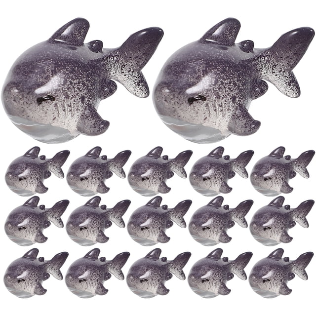 30 Uds. De decoraciones de tiburón de resina, Mini animales de resina, miniaturas de tiburón, figuritas pequeñas de tiburón, decoraciones de bonsái