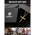 thumbnail image 5 of FaithHeart Vintage Cross Necklace for Men Women Gold Plated Catholic Christian Praying Mothers Day Jewelry Present for Mom Gift, 5 of 9