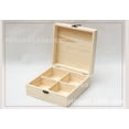thumbnail image 3 of Estuche de madera para guardar bolsitas de té Estuche para guardar bolsitas de té Estuche para guardar bolsitas de café con 4 compartimentos, 3 of 6