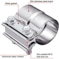 thumbnail image 4 of GFDYREE Exhaust Clamp, Lap Joint Band Clamp Stainless Steel (2.0 Inch,2Pcs), 4 of 5
