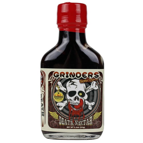 Grinders Death Nectar Hot Sauce Ghost Pepper 3.5 oz. Bottle Inferno