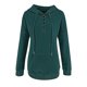 thumbnail image 4 of ICHUANYI Clearance Women Winter Casual Button Drawstring Hooded Pullover Tops(Green, S) ICHUANYI WER2023081513624, 4 of 5