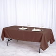 Efavormart 60x102" CHOCOLATE Wholesale Linens Rectangle Polyester ...