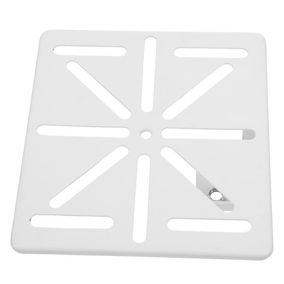 HOOWIFFY 1Pack White Steel I-Beam Slot Clamp Wall Mount Bracket for Cctv Security Camera Mounting 5.23X4.87X2.08In