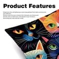 thumbnail image 2 of Cat Set of 2 Velvet Throw Pillow with Unique Patterns - 16x16, 18x18, 20x20 Inches for Various Occasions - Pillows Covers Throw Pillow Inserts Pillow Inserts, 2 of 6