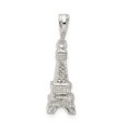 thumbnail image 4 of Sterling Silver Polished Eiffel Tower Charm Pendant, 4 of 5