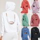 thumbnail image 2 of Sudadera con capucha atlética para mujer yeacher bolsillo trasero abierto Lado dividido manga larga S, 2 of 7