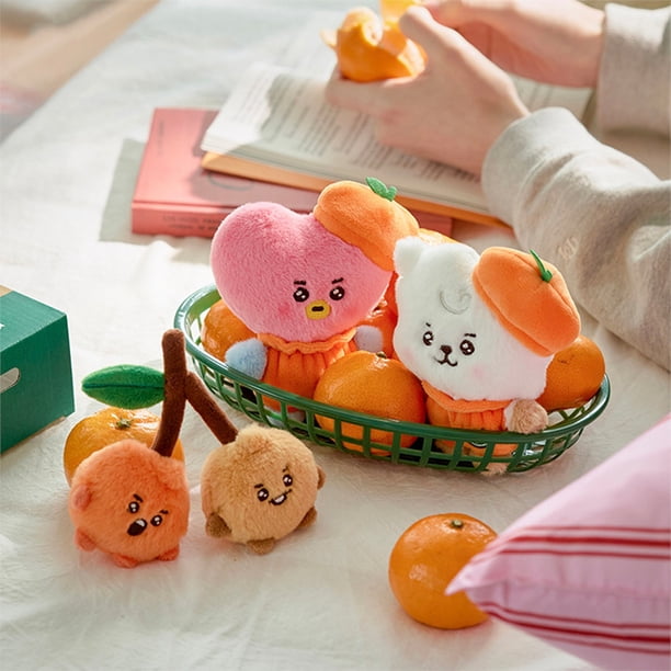 2025 New Bt21 Kawaii Anime Orange Series 10Cm Rj Cooky Plush