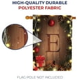 thumbnail image 4 of America Forever Christmas Monogram Letter E House Flag Ornament Baubles 28 x 40 inch Double Sided, Festive Christmas Flag, Xmas Lights Winter Holiday Farmhouse Yard Seasonal Outdoor DÃ©cor, 4 of 5